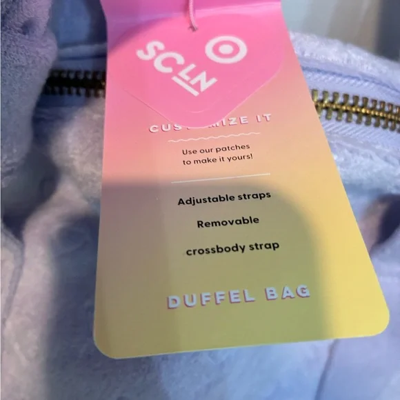 NWT Stoney Clover Lane x Target Collab Purple Love Duffle Bag - Picture 4 of 8